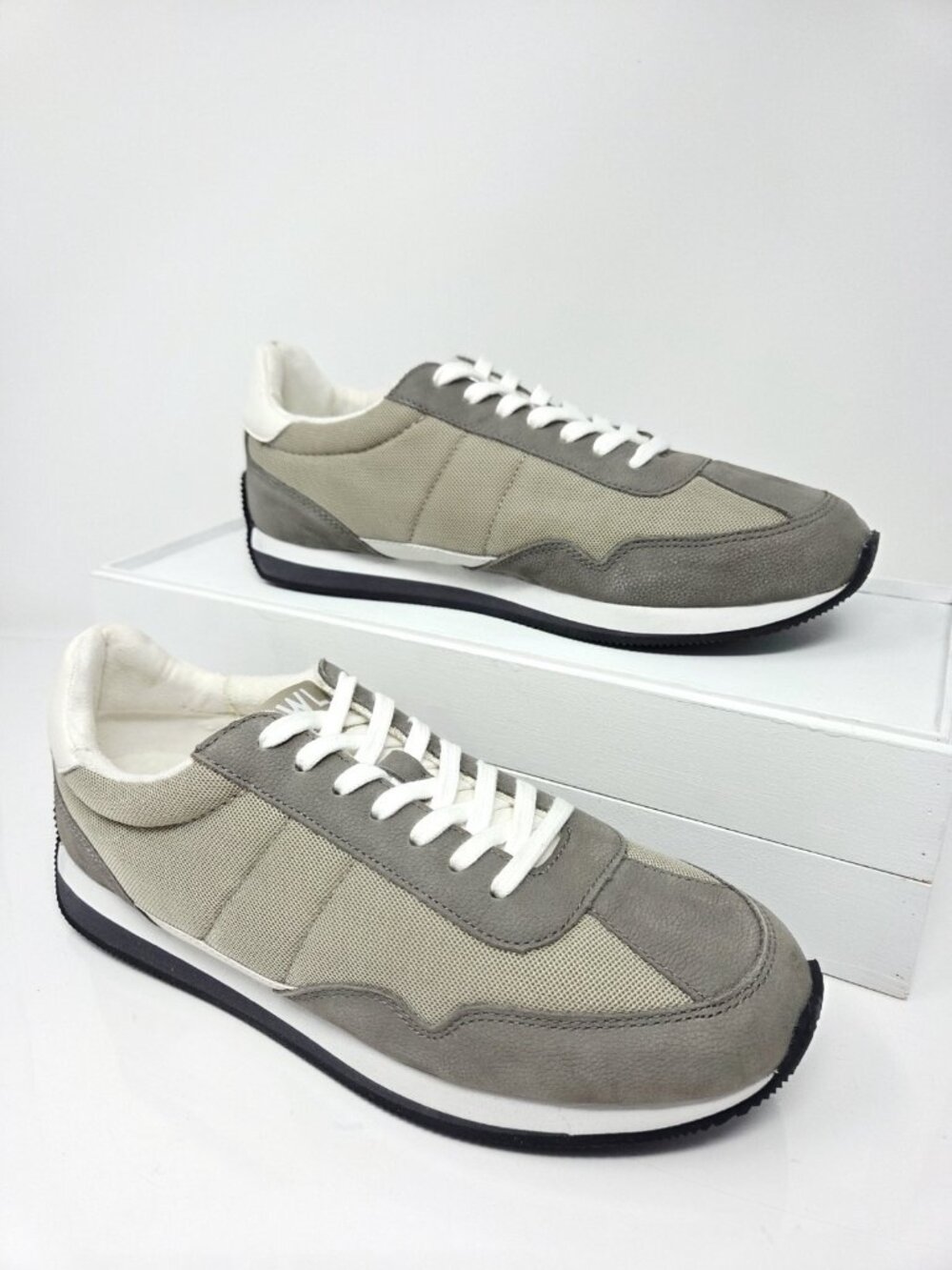 Madewell Sneakers Women's 10 Washed Nubuck Mesh Granite